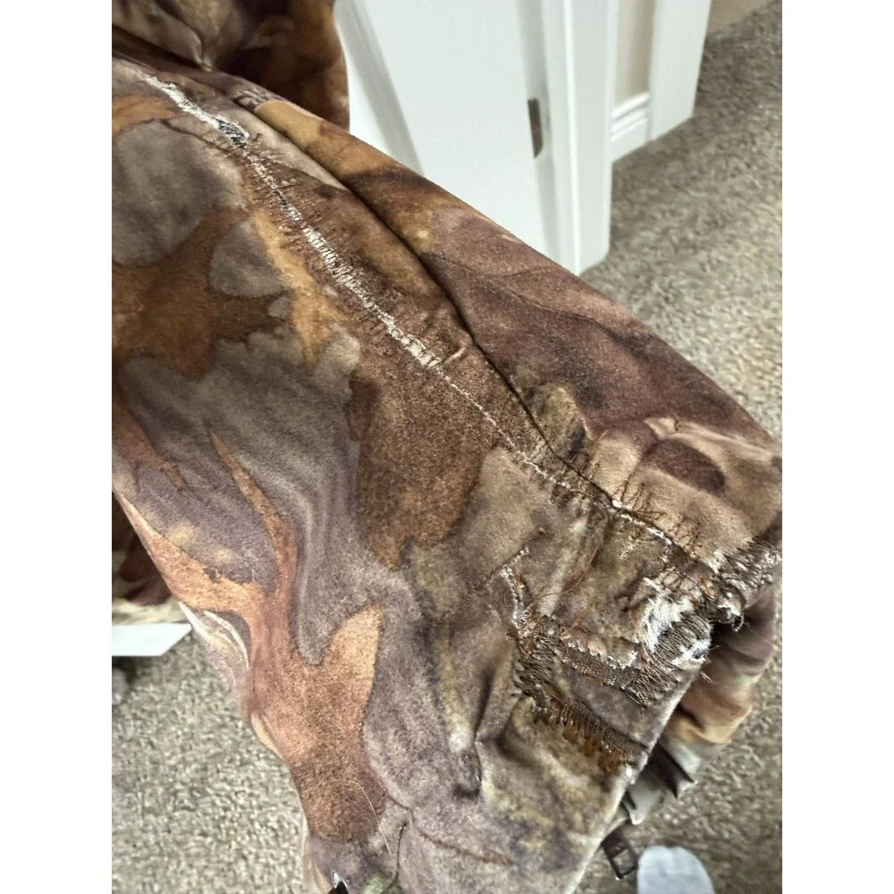 CABELAS Outdoor gear Camo Bib Overalls Adult XL Insulated warm hunting *flaw